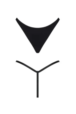 Demoniq - LadyX String Tanga LXCande001 schwarz