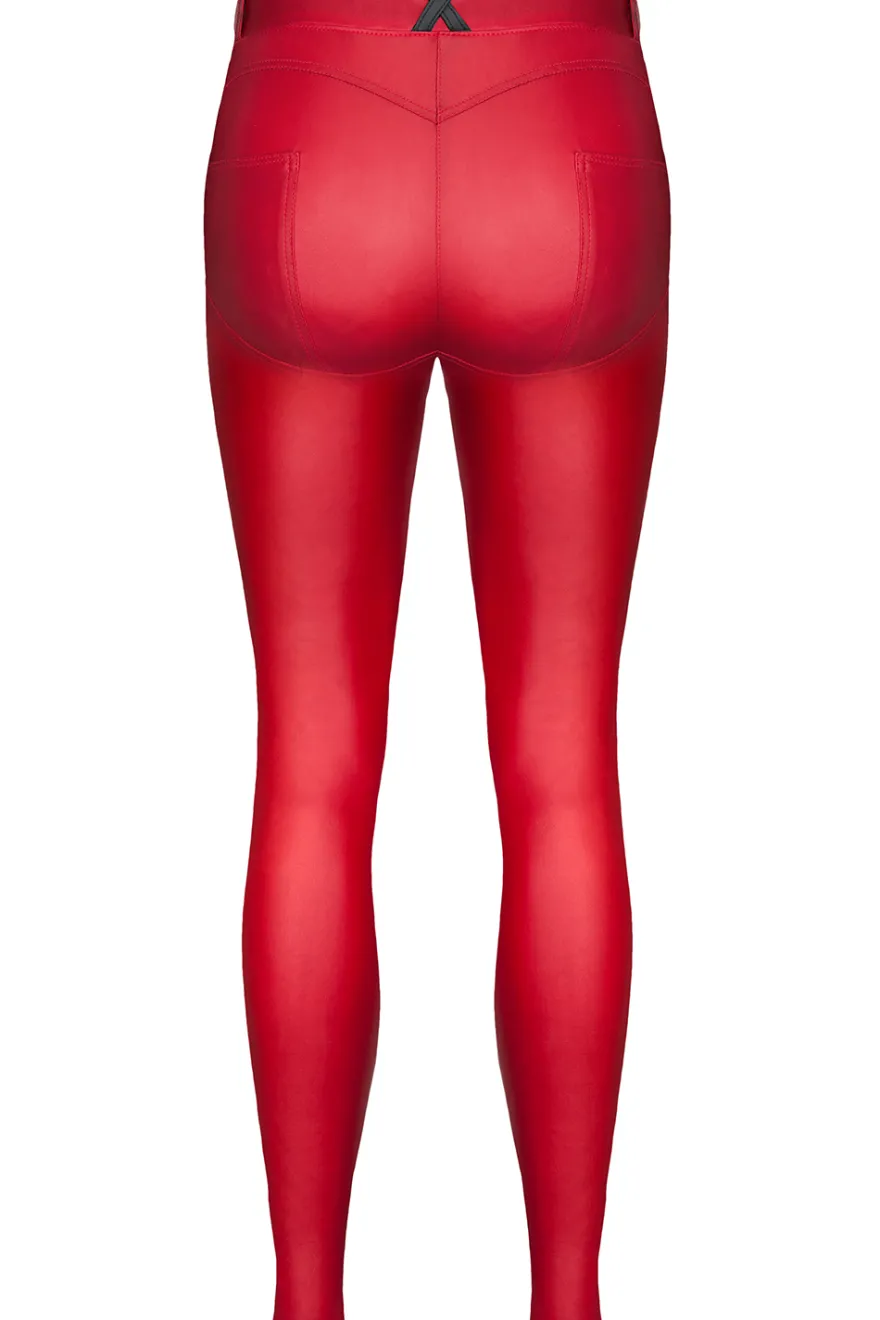 Demoniq - Leggings Brilidia rot