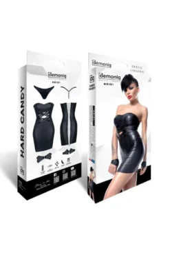 Demoniq - Minikleid Heidi DE739288M schwarz