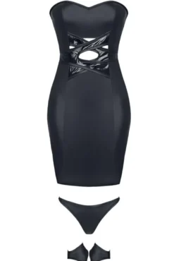 Demoniq - Minikleid Heidi DE739288M schwarz