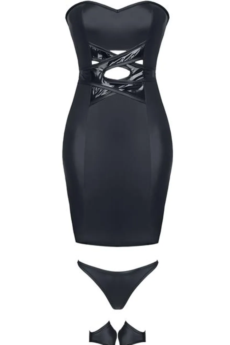 Demoniq - Minikleid Heidi DE739288M schwarz
