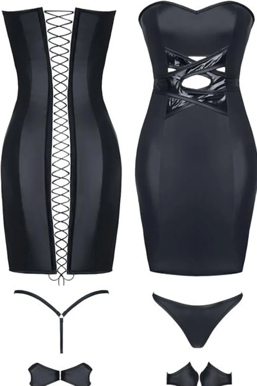 Demoniq - Minikleid Heidi DE739288M schwarz