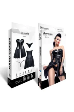 Demoniq - Minikleid Rita DE739298M schwarz