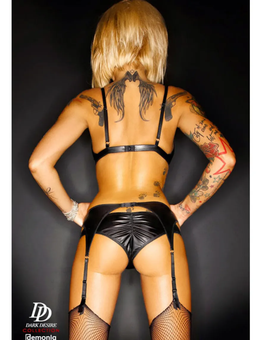 Demoniq - Wetlook-Set Amanda DE872290M schwarz