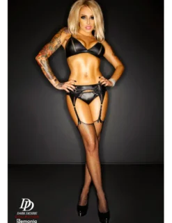 Demoniq - Wetlook-Set Amanda DE872290M schwarz