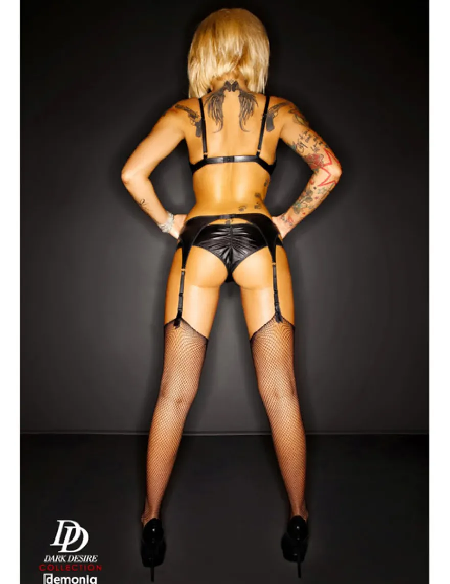 Demoniq - Wetlook-Set Amanda DE872290M schwarz