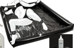 Fetish Collection - Glossy Games Lackspielwiese Set 185x140cm schwarz