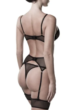 Grey Velvet - Dessous Set aus Netzmaterial