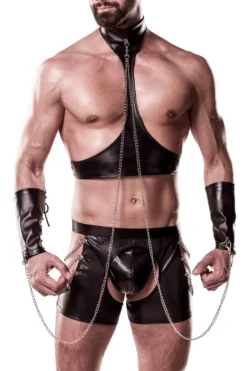 Grey Velvet - Herren Bondage-Set mit Ketten