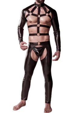 Grey Velvet - Herren Clubwear Set mit Bolero und Chaps