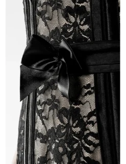 Grey Velvet - 3-teiliges Corsagen-Set aus Spitze und Satin