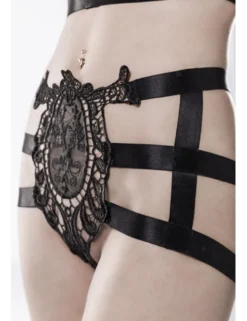 Grey Velvet - 2-teiliges Harness-Set schwarz