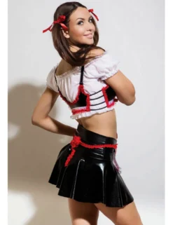Hamana - 5teiliges Outfit Waitress Heidi H180795M schwarz/weiß