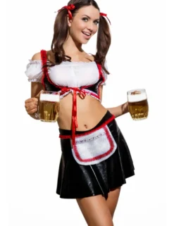 Hamana - 5teiliges Outfit Waitress Heidi H180795M schwarz/weiß