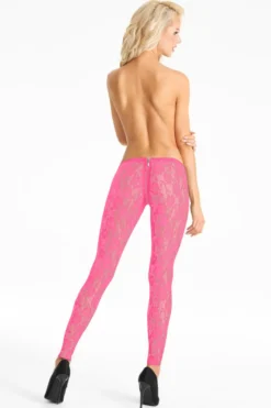 7Heaven - Leggings aus Spitze in Pink