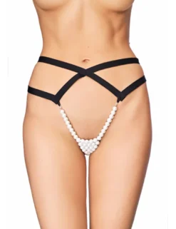 7Heaven - Perlen-String-Tanga Lorica 7H699185M schwarz