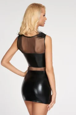 7Heaven - Wetlook-Kleid Moche 7H601414M schwarz