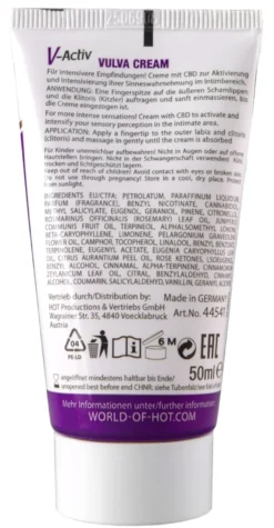 Hot - V-Activ Vulva Cream mit CBD