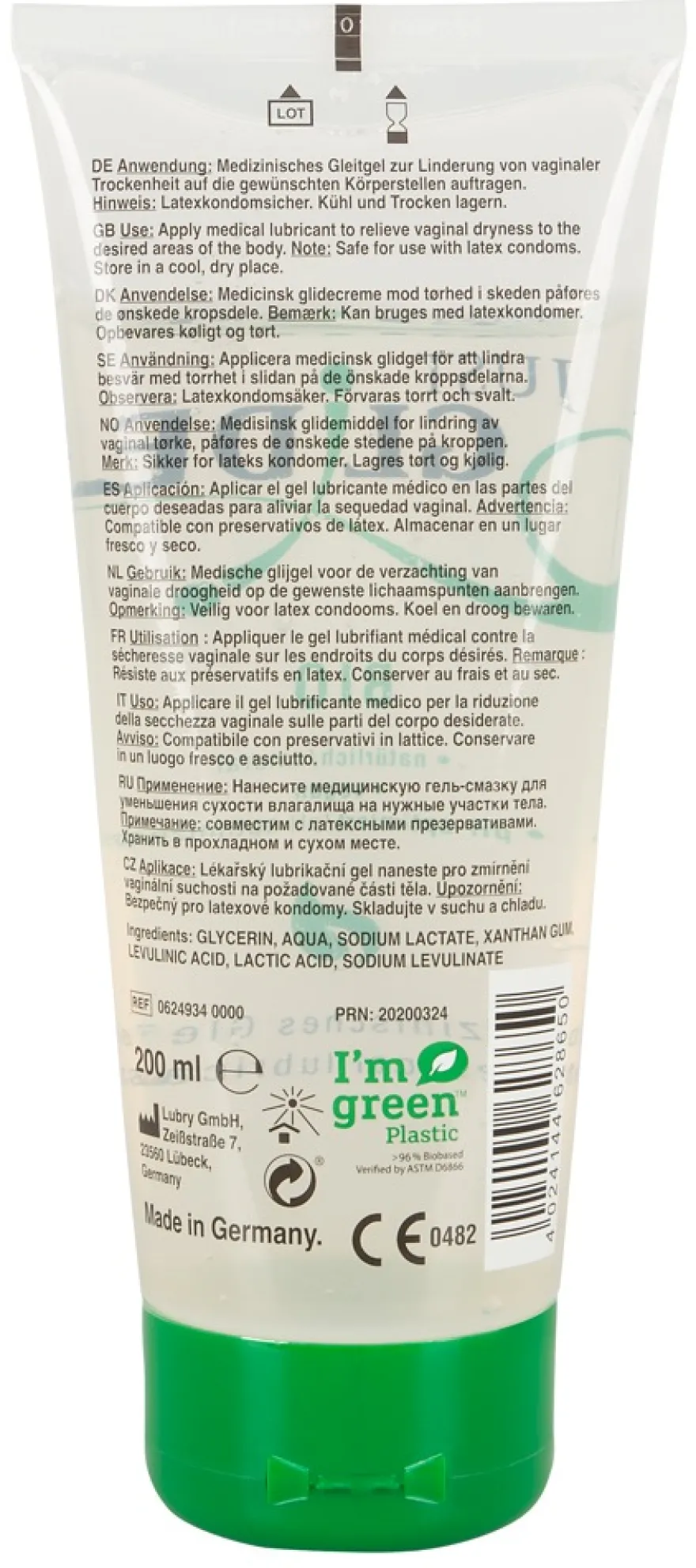 Just Glide - Bio Gleitgel 200ml
