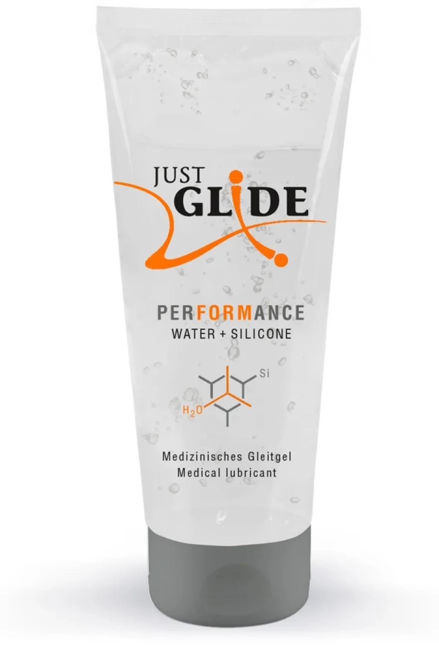 Just Glide - Gleitgel Performance Wasserbasis mit Silikonanteilen 200ml