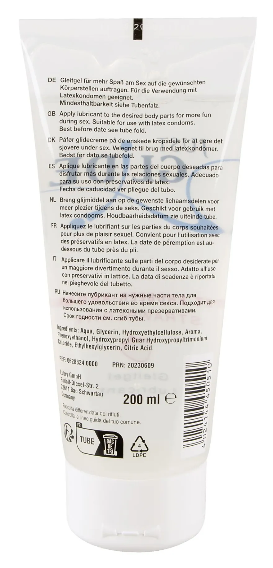 Just Glide - Gleitmittel Erdbeere 200 ml