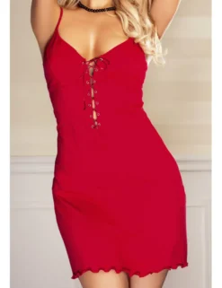 Kalimo - Nachtkleid Tropic KA920209M rot