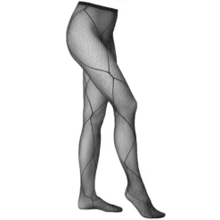 Kotek - Netzstrumpfhose mit Linien