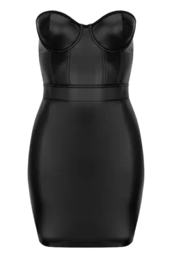 Kotek - Wetlook Kleid Blackelia