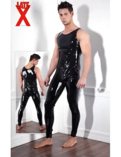 Late X - Latex Overall schwarz