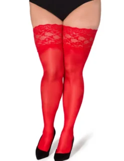 Legg Story - halterlose Strümpfe Paloma XTra Size LS700339M rot