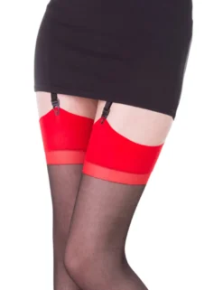 Legg Story - Strümpfe Tania LS700234M schwarz/rot