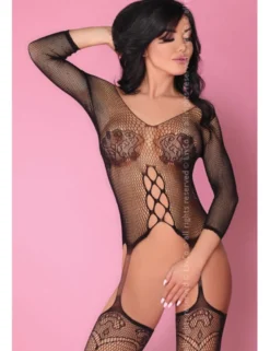 LivCo Corsetti - Bodystocking Dalitso LC 17287 schwarz