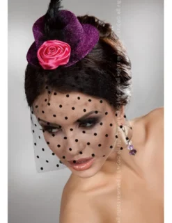 LivCo Corsetti - Mini Top Hut LC 12026 Model 10 violett