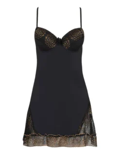 LivCo Corsetti - SARENA Negligeé und Panty LC 90239 schwarz