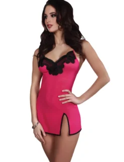 LivCo Corsetti - Vikrit Negligeé und Panty LC 90102 rot