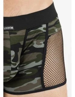 LOOK ME - Boxer Short Military 58-67 LM58-67CAM schwarz/grün