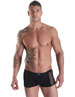 LOOK ME - Herren Boxer Visible Man LM23-67BLK schwarz