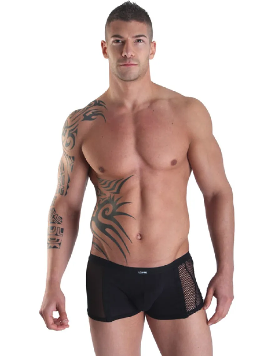 LOOK ME - Herren Boxer Visible Man LM23-67BLK schwarz