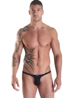 LOOK ME - Männer Ministring 99-09 LM99-09BLK schwarz