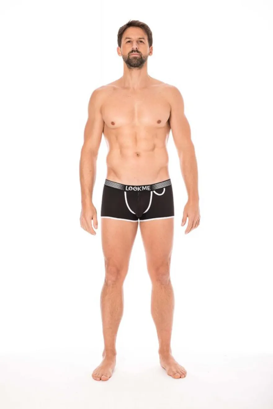 Look Me - Panty aus dehnbarem Material mit Reißverschluss