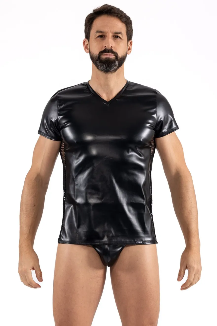 Look Me - Shirt im Wetlook