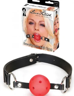 Lux Fetish - Breathable Ball Gag rot