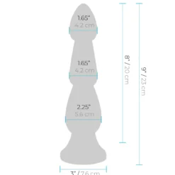 Lux Fetish - Butt Plug im gerippten Desing