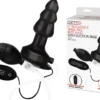 LUX FETISH-4” Inflatable Vibrating Butt Plug with Suction Base