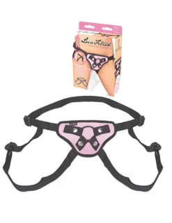 Lux Fetish - Pretty In Pink Strap-On Harness