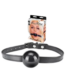 Lux Fetish - Silicone Ball Gag schwarz