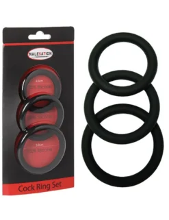 Malesation - Cock Ring Set (Ø 4 cm, 4,5 cm, 5 cm) Penisring