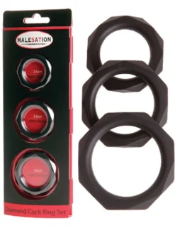 Malesation - Diamond Cock Ring Set