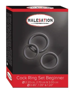 Malesation - MALESATION Cock Ring Set Beginner (Ø 2,20 cm, 2,70 cm & 3,00 cm)