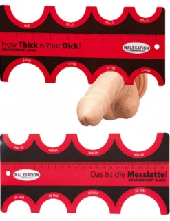 Malesation – Messlatte „Measurement Guide“ – rot